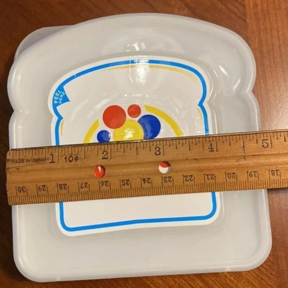 Vintage Wonder Bread Sandwich Container‎ Cases, Colorful Bread Slice Design